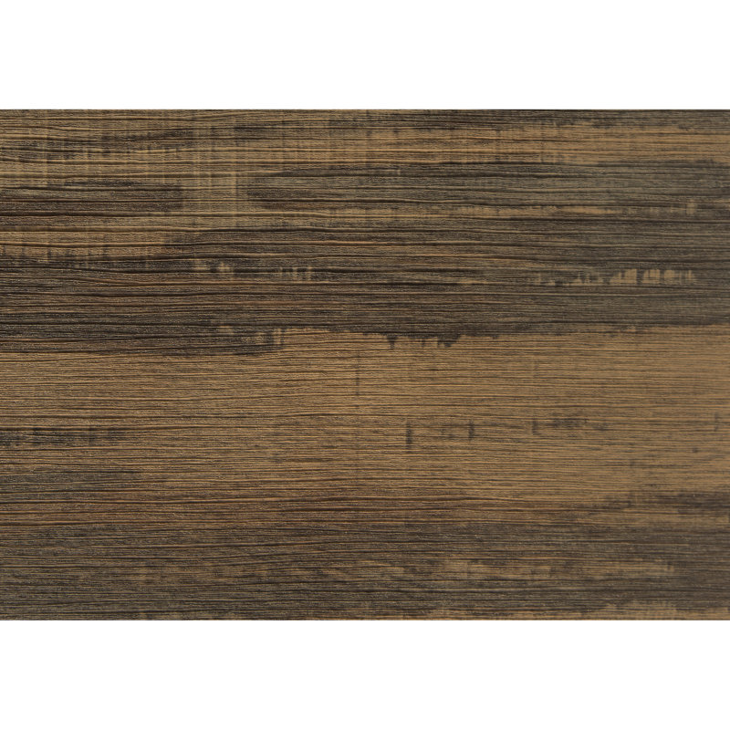 Bureau d'ordinateur de 122 cm (48 po) de long, stratifié brun, structure en métal noir, rangements intégrés, pattes en métal, espace de travail compartimenté