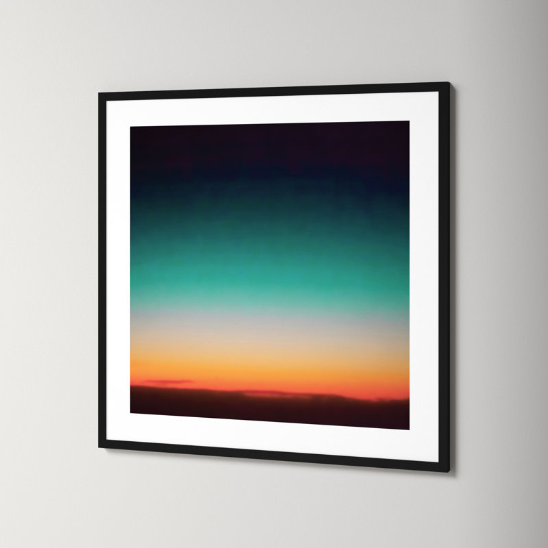 Sunrise Flying by Caroline Mint, 33.25" H x 33.25" W x 0.88" D, Black