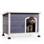 Grande niche pour chien d'extérieur en bois-396597525-396597520