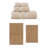 Bublitz Classy Bath Mat 100% Soft Cotton Bath Towel Set & Bath Rug-102445829-102445831