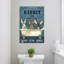 «Rabbit Wash Your Hands» - 1 pièce Rectangle lapin lavant les mains - 1 pièce, impression sur toile tendue sur toile tendue-448956157