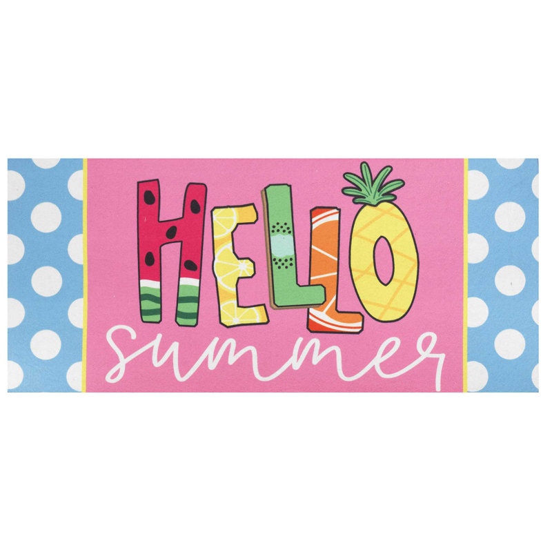 Paillasson Insert Hello Summer 22 x 10