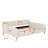 Queen Size Upholstered Daybed With 4 Support Legs-403910097