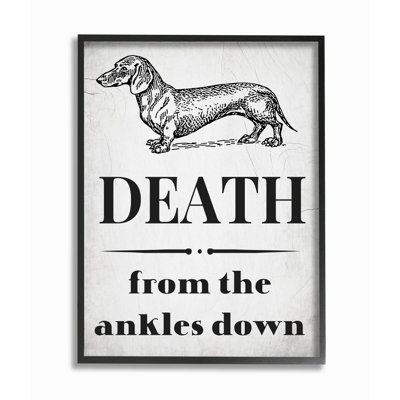 " Funny Dachshund Dog Ankle " by Daphne Polselli