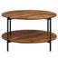 Table basse ronde en bois avec rangement Wynny, table basse de salon -1350133152