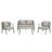 Durable And Comfortable Outdoor Seating Set,Suitable For Patios, Lawns, And Poolsides-1611452063-1611452056