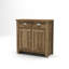  Buffet haut de gamme - Rangement élégant avec tiroirs doubles et armoire, l 31,1 po x P 14,0 po x H 32,0 po-750136453