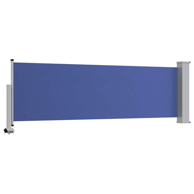 Panneau de rideau d'intimité pour auvent extérieur bleu et gris, Bleu