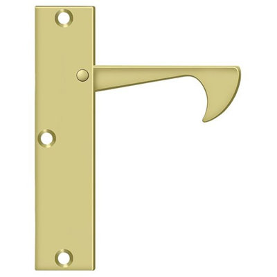 8A139414E3924844919E05F540664456 Edge Pulls-Thin, 4-1/4" x 1" in Polished Brass