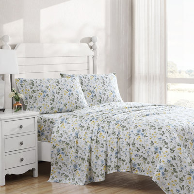 4-Piece 300 Thread Count Sateen Cotton Sheet Set 