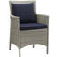 Chaise de salle à manger en rotin et osier Bocabec par Havenside Home-995273849-995238422