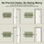 Paneled Solid Wood Primed Standard Door White Interior Pantry Door Slab-103235261