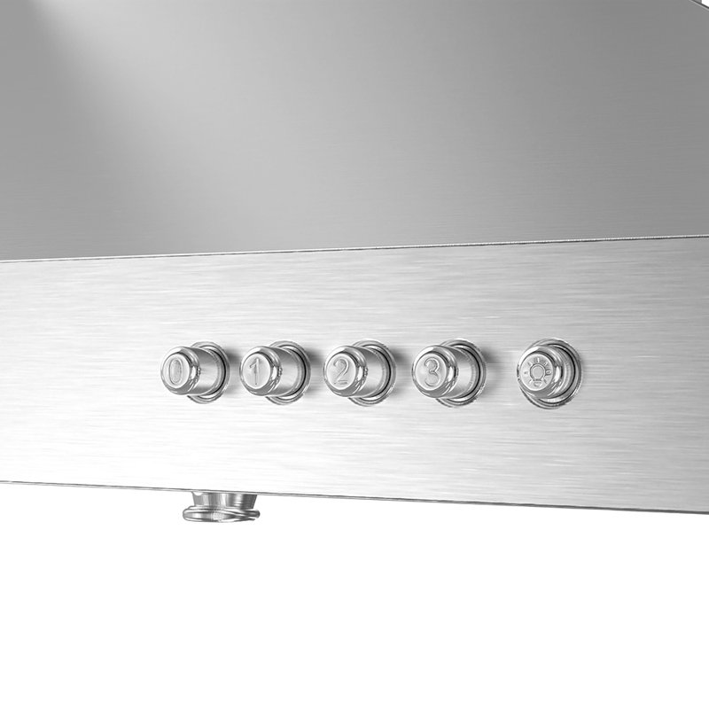 Streamline 30-Inch Stainless Steel Wall Mounted Range Hood with Charcoal Filter