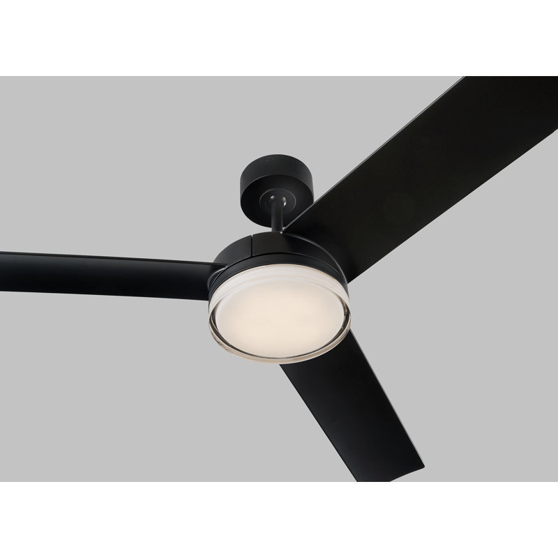 LED Ceiling Fan, Midnight Black