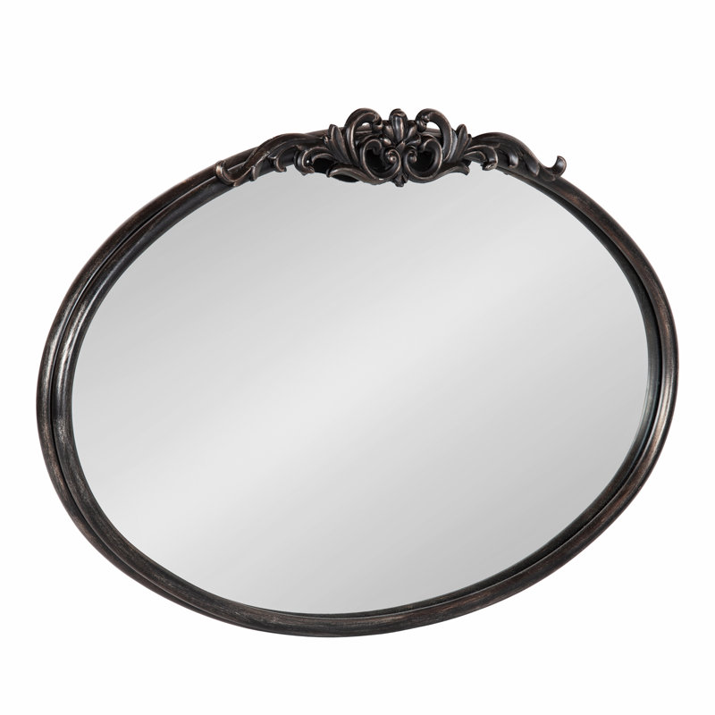 Ankeny Metal Flat Mirror, Black