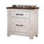 Table de chevet en bois massif vieilli 1pc