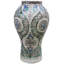 Vase de table intérieur / extérieur vert / bleu / blanc antique 15 po