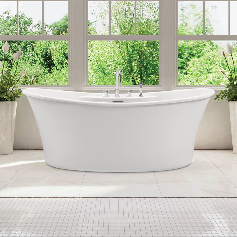 MTI Solutions Freestanding Soaker Tub - Matte