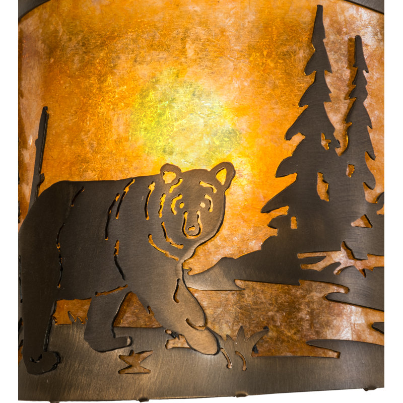 Applique murale encastrée 1 lumière Northwoods, Cuivre antique
