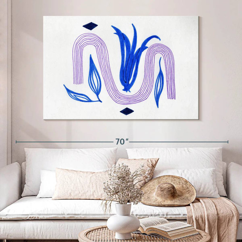Avery Boho Abstract Tulip, 34" H x 51" W