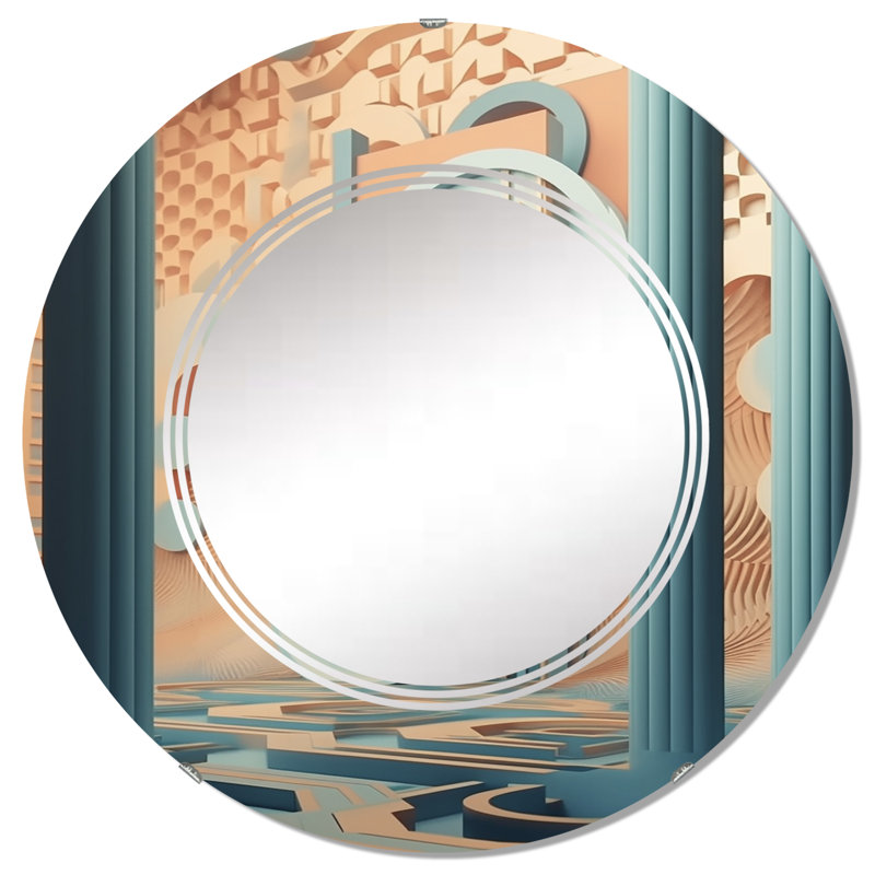 Goslee - Miroir mural moderne rond, 32 po x 32 po