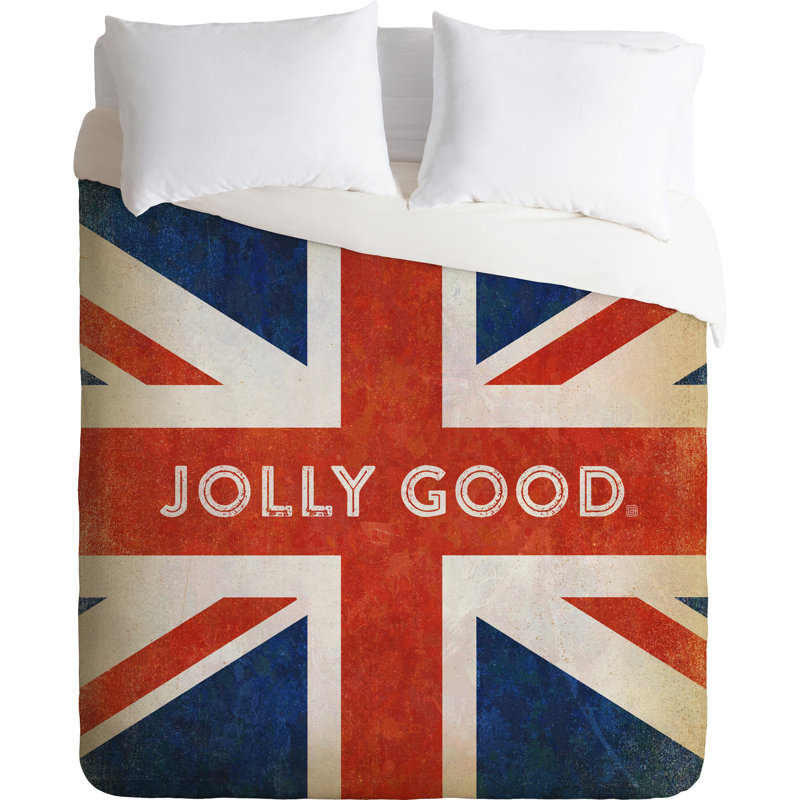 Housse de couette drapeau britannique jolly good, Simple