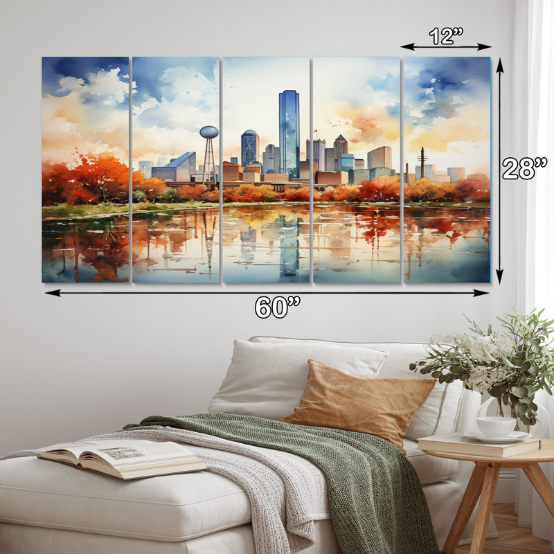 Dallas Perspectives IV Cities & Countries Wall Decor on Metal