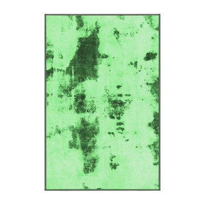 Washable Abstract Indoor Rug