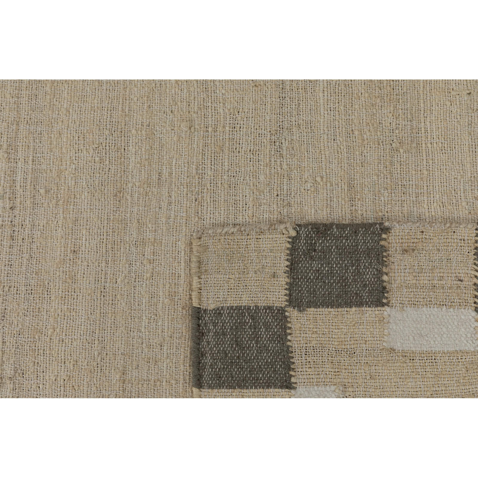 Heidi Flatweave Jute Checkered Scandinavian Rug, 8'9x11'9, Green