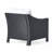 Armchair Outdoor Chairs - Black With Waterproof Cushions & Iron, 30"X33.5"X30", 35.21 Lb  2 2Pcs Club Water- Cushions, Pe And 30" D X 33.5" W H, Lbs