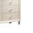 Ivory Crest Contemporary Style 6-drawer 54.5 In. Pearl White Dresser