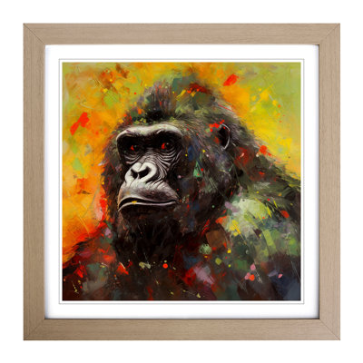 Gorilla Post-Impressionism No.1 - Framed Print