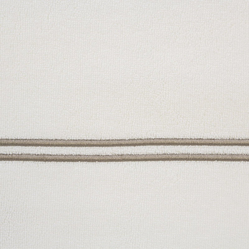 Classic Hand Towel, White/Khaki