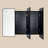  Haven Triple Door Bathroom Medicine Cabinet with Mirror, 30x40 Inch, Black Metal Frame, Soft Close Hinges, Adjustable Glass Shelves, Surface & Recessed Mount Vanity Cabinet, Fully Assembled-679812661