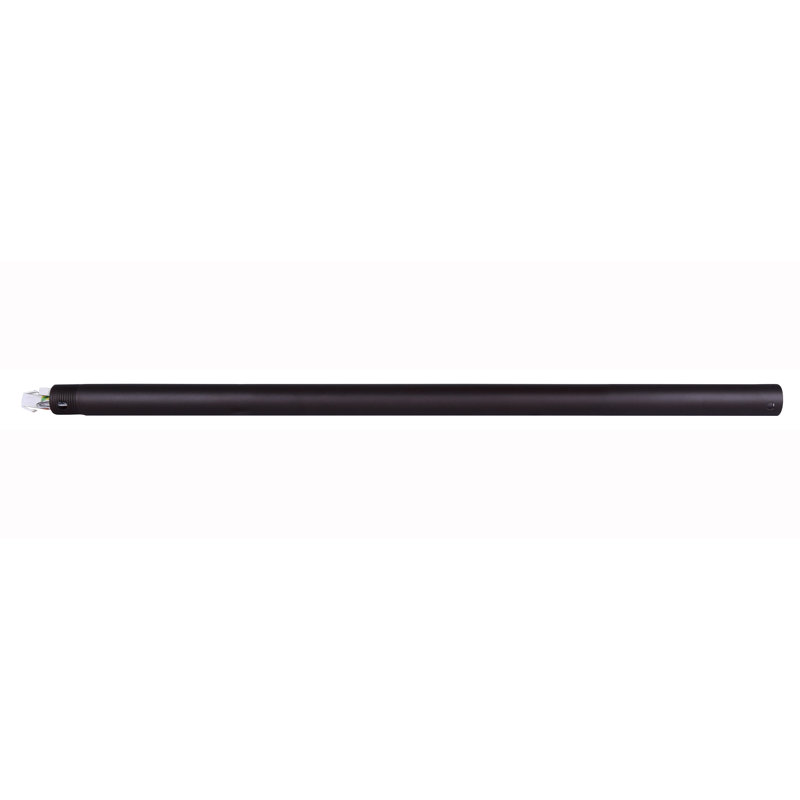 Ceiling Fan Downrod, 1" H x 24" W x 1" D, Black