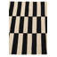 Tapis noir et blanc Orta