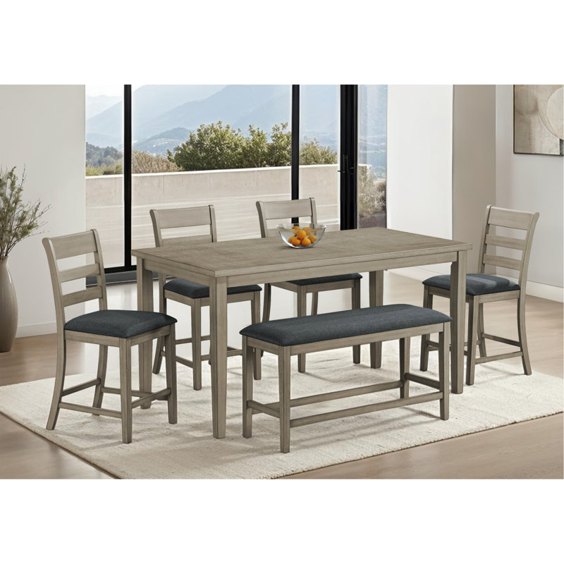 Banc, 42 po rectangulaire, salle à manger, cuisine, rembourré, bois, transitionnel