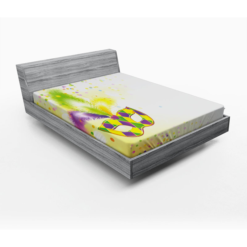Microfiber Polka Dots Fitted Sheet, Full Fitted Sheet