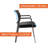  Mesh Back Stacking Arm Chairs with Upholstered Fabric Seat and Lumbar Support 2 Pack-88170311