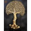 Superbe art mural arbre de vie en laiton de 78 pouces - pièce décorative faite à la main pour les décorations de luxe, les couloirs et les salons