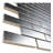 Modena 0.5" x 2" Stainless Steel Brick Joint Mosaic Wall Tile