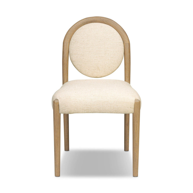 Prentiss Dining Chair-Nubuck Cigar, Thames Cream