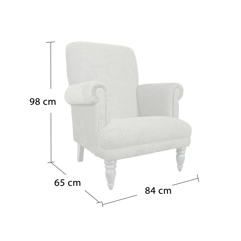 Clarita Upholstered Wingback Chair