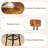 Lysle 5-Piece Industrial Bar Table Set with Metal Shelf, Dining Set, Counter Height Table & 4 Bar Stools