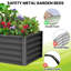 Ensemble de 2 lits de jardin surélevés galvanisés 6 x 3 x 1,5 pi, jardinières en métal pour l'extérieur avec base ouverte pour légumes et fleurs-723354390