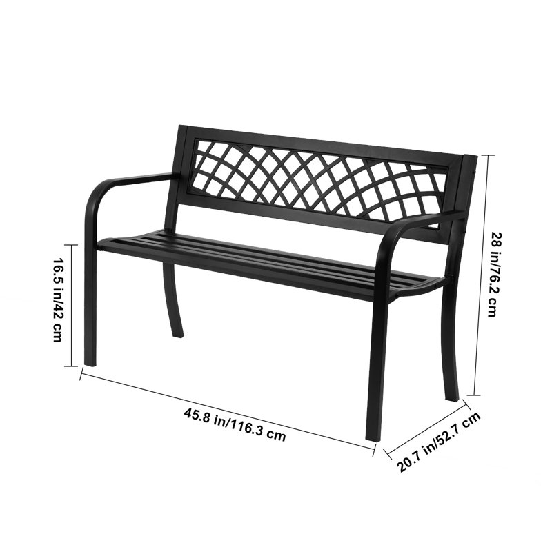 Metal Outdoor Bench
