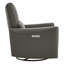 Fauteuil inclinable électrique pivotant en cuir Mikkel-593029249