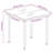  Garden Dining Set Black, Cream White
