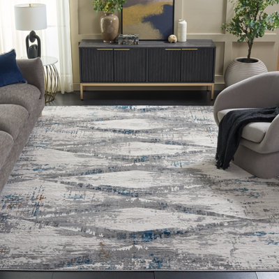 Geometric Ivory Area Rug