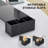 Dual Monitor Stand, Laptop Stand With Storage Accessories Slots, Length And Angle Adjustable, Ergonomic Viewing Height